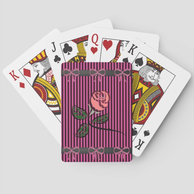 Blommig spelkortlek kortlek (Baksidan)