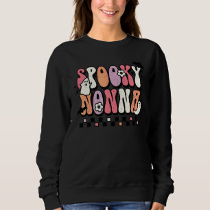 Blommig Spök Halloween Kuslig Mormor Halloween T Shirt