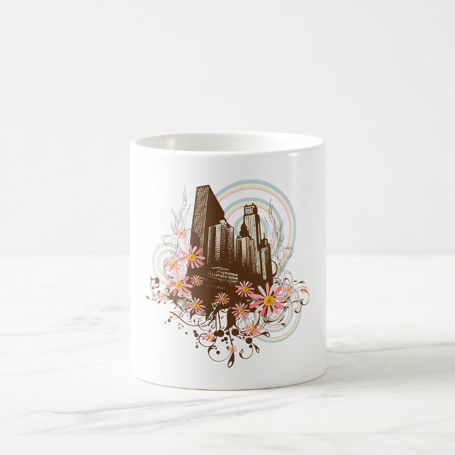 Blommig Stad Kaffemugg (Skapare uppladdad)