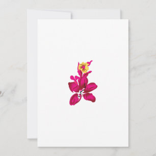 Blommig stil, ArtyClick Crimson, Ljusguld Julkort