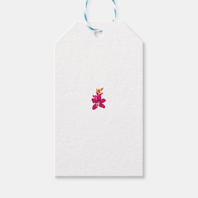 Blommig stil, ArtyClick Crimson, Ljust guld Presentetikett (Framsidan)