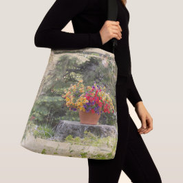 Blommig stubbe cross body väska