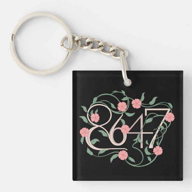 Blommig Subtil Anti Trump 8647 86 47 Boho (Framsidan)