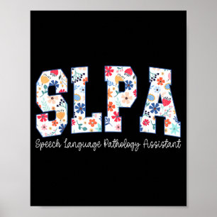 Blommig tal- och språkpatologi Omedelbar Slpa-värd Poster