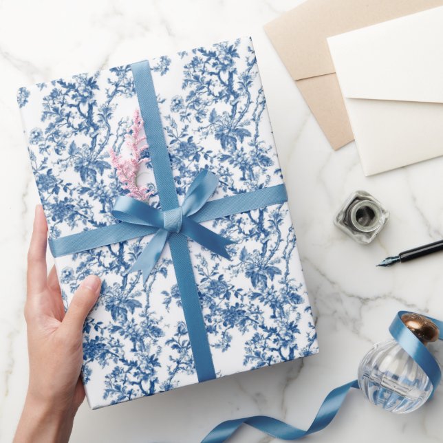 Blommig Toile Elegans Presentpapper (Gifting)