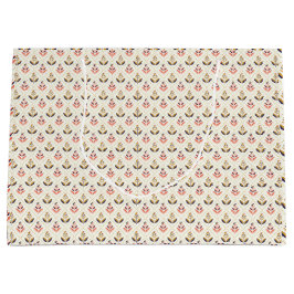 Blommig totebaddesign med beige bakgrund