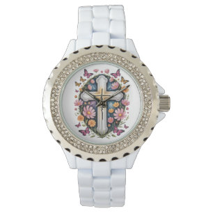 Blommig Troskors Armbandsur