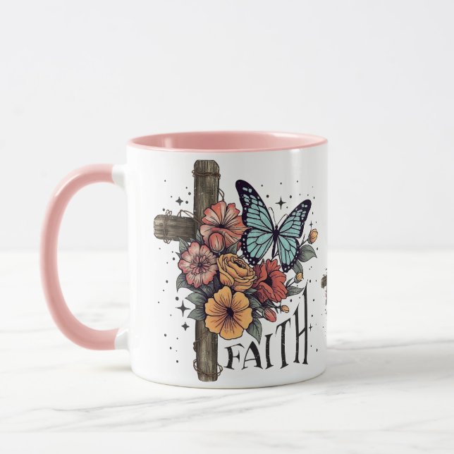 Blommig Troskors Mugg (Vänster)