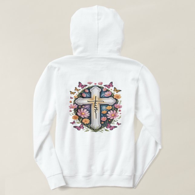 Blommig Troskors  T Shirt (Design baksida)