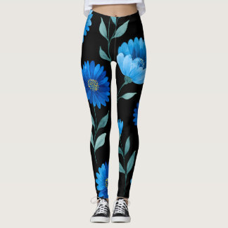 Blommig tryckt legging