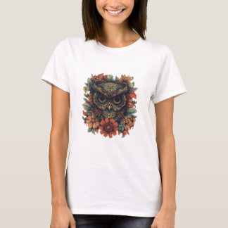 Blommig Ugglas Visdom T Shirt