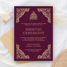 Blommig utsmyckad plommon och guld Islamisk muslim