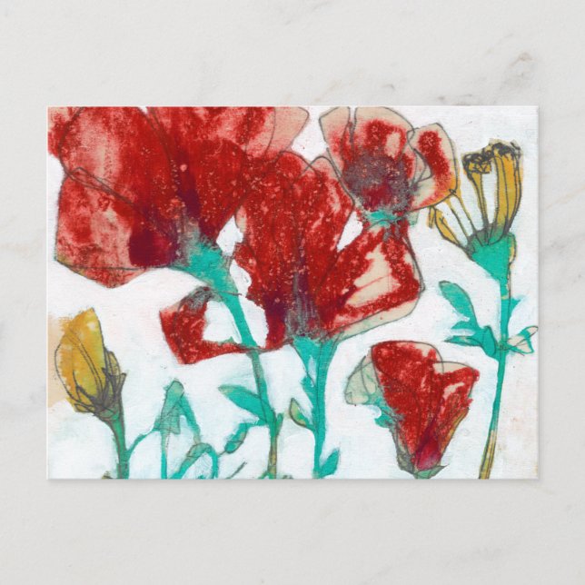 Blommig uttryck II Vykort (Framsida)