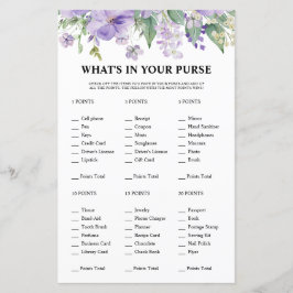 Blommig Vad Har Du I Din Handväska Lila Bröllopsfe