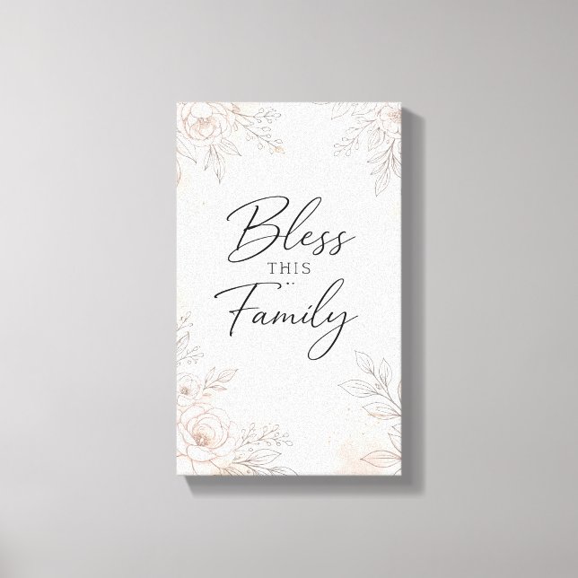 Blommig Väggdekor Canvastryck (Framsida)