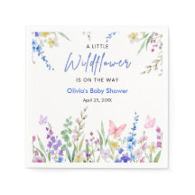 Blommig vår en liten vildblomma baby shower