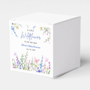 Blommig vår en liten vildblomma baby shower presentaskar