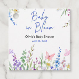 Blommig vårbebis i blom Baby Shower   Gåvor Etiketter