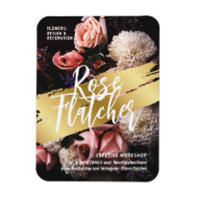 Blommig verkstad svart guld