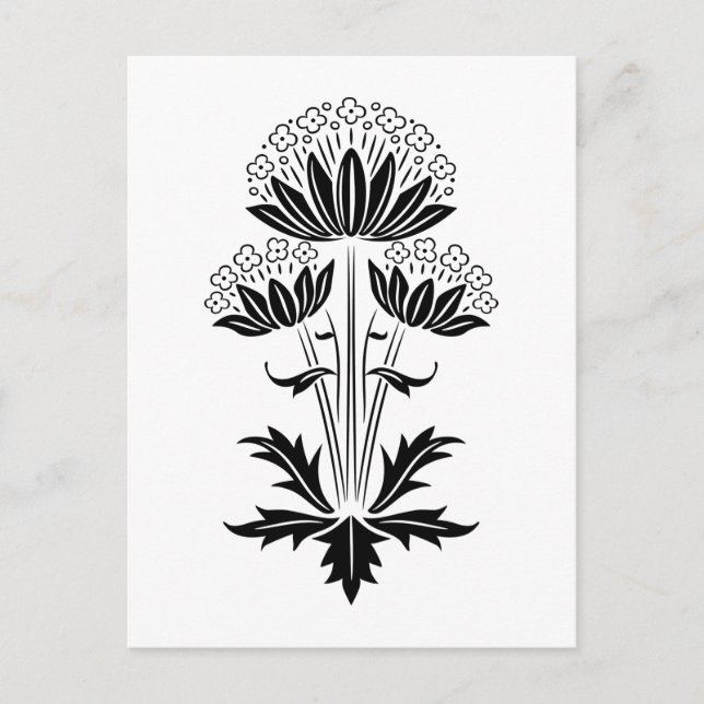 Blommig Vykort (Framsida)