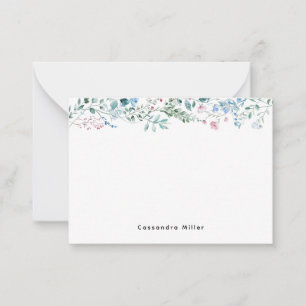Blommig vykort Elegant vårminimalism