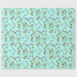 Blommig Whimsical Presentpapper