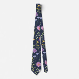 Blommig ytstruktur mönster-moden vårens blommor slips