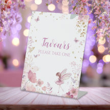 Blommiga Älva Första Födelsedagsfest Favors