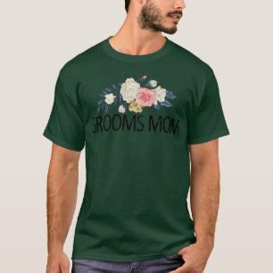 Blommiga blommor akvarell roliga brudgummens mamma t shirt