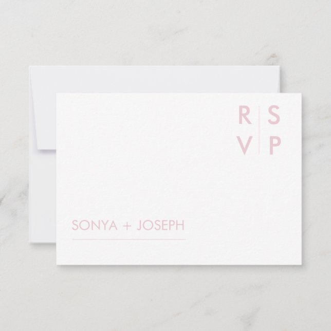 Blommiga bröllopsinbjudningar RSVP-kort Inbjudningar (Baksida)