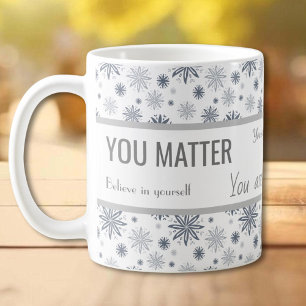 Blommiga Citat Empowerment Kaffemugg