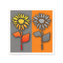 Blommiga cocktailservetter