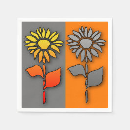 Blommiga cocktailservetter pappersservett