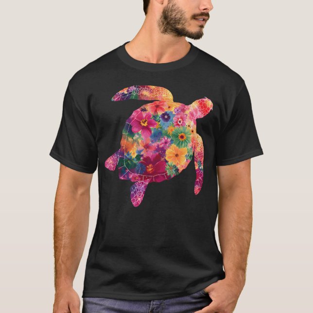 Blommiga havet t shirt (Framsida)