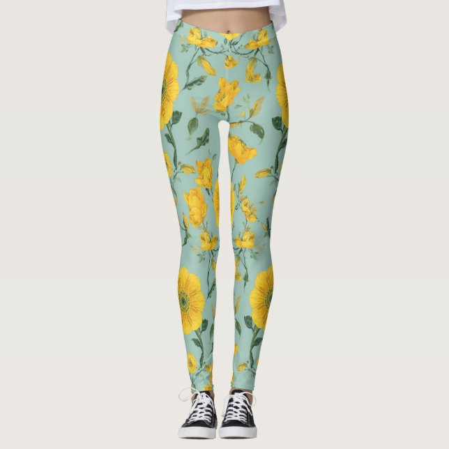 Blommiga Leggings (Framsida)