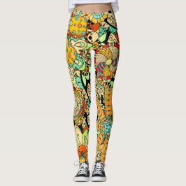 Blommiga Leggings