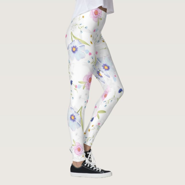 Blommiga mönstrade leggings  (Höger)