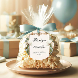 Blommiga pärlor och Prosecco bröllopsdusch present Gåvor Etiketter