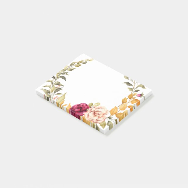 Blommiga Post-it-lappar Post-it Block (Vinklad)