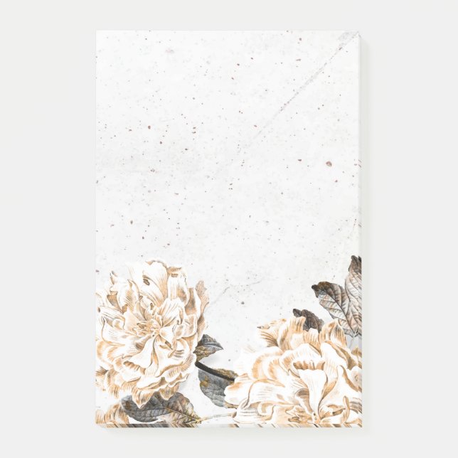 Blommiga Post-it-lappar Post-it Block (Framsida)