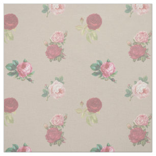 Blommiga Rosor Chic Tyg per Meter