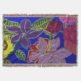 Blommiga sessioner  filt