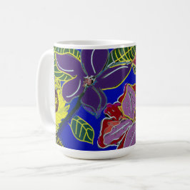 Blommiga sessioner kaffemugg