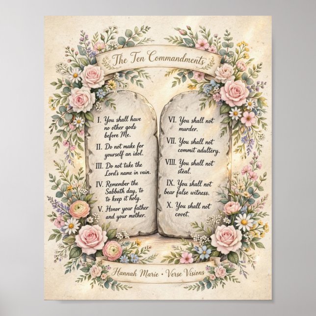 Blommiga tio bud poster (Framsidan)