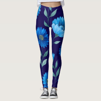 Blommiga tryckta leggings