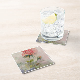 Blommiga underlägg papper kvadrat