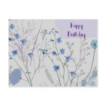 Blommiga Vildblommor Rustika Boho Whimsical Födels