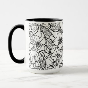 Blommiga Zendoodle Mugg