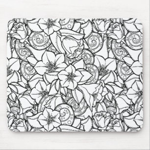 Blommiga Zendoodle Musmatta