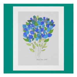 Blommigt #02 20 x 20 tum Perfekt Poster Perfect Poster